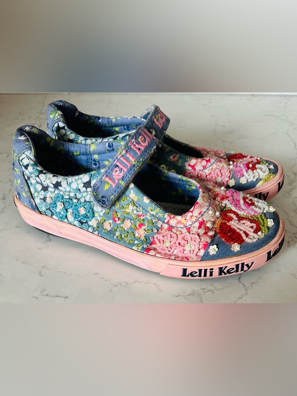 Lelli Kelly Canvas Mary Janes (Girl’s Size 2)